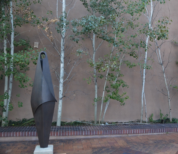 statue in courtyard
